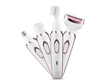4-in-1 Women's USB Rechargeable Painless Electric Shaver - A