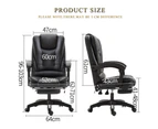 Foret Executive Office Chair PU Leather Massage Computer Gaming Gas Lift Seat