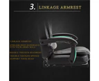 Foret Executive Office Chair PU Leather Massage Computer Gaming Gas Lift Seat