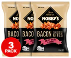 3 x Nobby's Flavoured Bites Crispy Bacon 40g