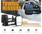 SAN HIMA Pair Towing Mirrors fit Nissan Patrol GU Y61 1997- 2016 Black