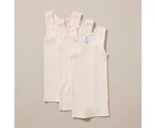 Target 3 Pack Baby Organic Cotton Vests - Pink