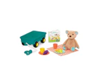 B. toys - Happyhues Cara-Mellow Bear Plans a Colourful Picnic Party - Plush Bear & Book Set - Multi