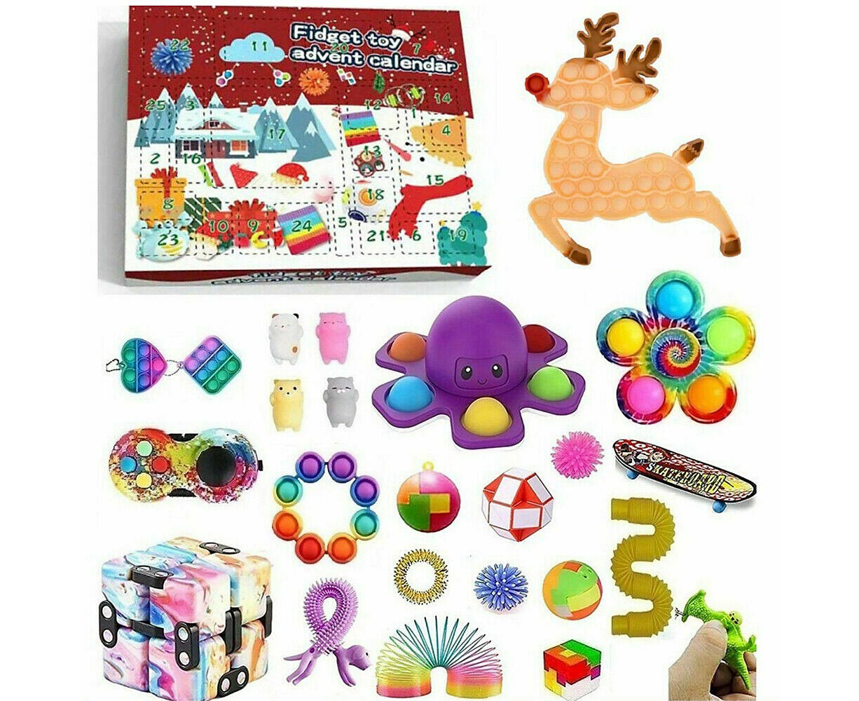 Christmas Countdown Blind Box Fidget Toys Advent Calendar 2022