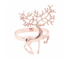 Napkin Rings Deer Buckles Party Table Napkin Christmas Decoration - Rose Gold