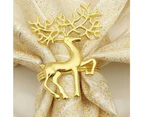 Napkin Rings Deer Buckles Party Table Napkin Christmas Decoration - Gold