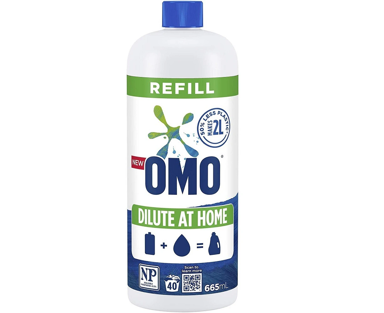 OMO Laundry Liquid Dilute At Home Refill Concentrate Formulation 665mL (40 Washes)