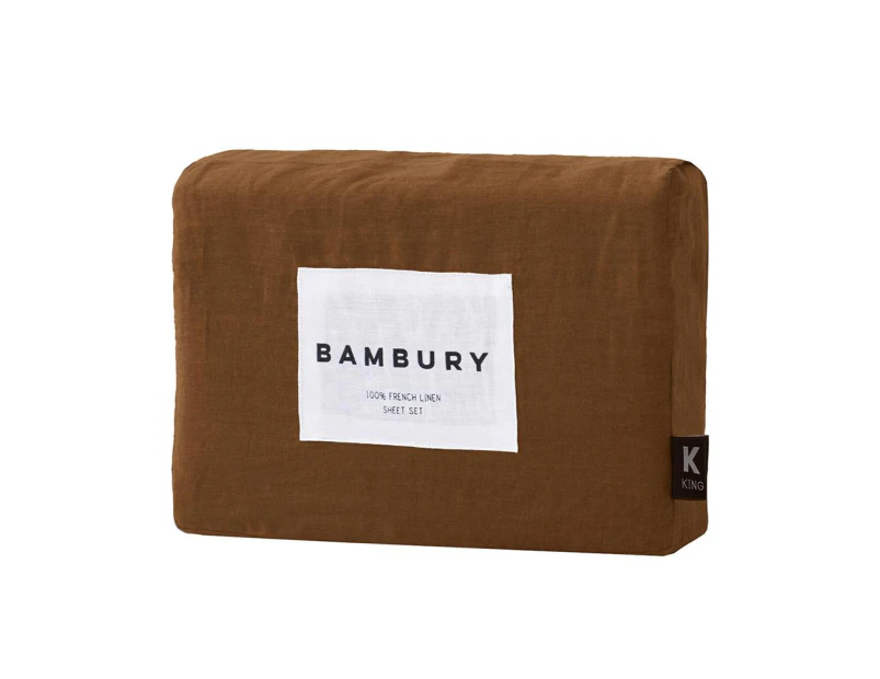 Bambury Linen Sheet Set Hazel Home Bedding w/Pillowcase Linen