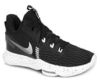 Nike Men's Lebron Witness V Basketball Shoes - Black/Metallic Silver/White 3