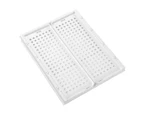 Boxsweden Foldaway 42.5x18.5cm Stackable Storage Basket/Organiser Large White