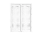 Boxsweden Foldaway 42.5x18.5cm Stackable Storage Basket/Organiser Large White