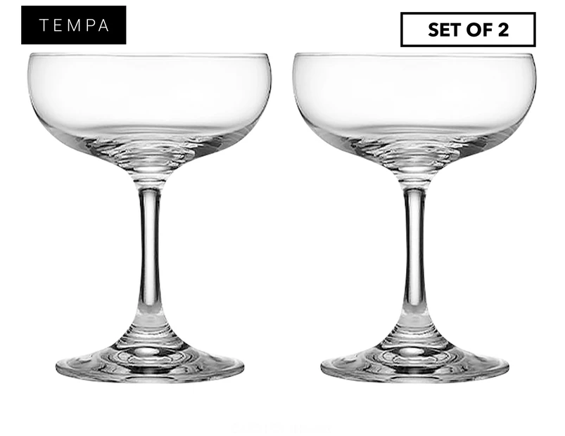 Set of 2 Tempa 220mL Quinn Coupe Glasses