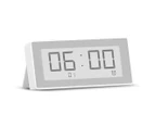 E-link Smart Bluetooth Thermometer Hygrometer Alarm Clock Pomodoro Technique Temperature Humidity Monitoring Clock Timer Works with APP