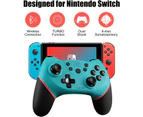 TEGAL Bluetooth Wireless Game Controller for Nintendo Switch Pro Remote Gamepad with Dual Vibration Green