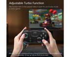 TEGAL Bluetooth Wireless Game Controller for Nintendo Switch Pro Remote Gamepad with Dual Vibration Blue/Red Stripe