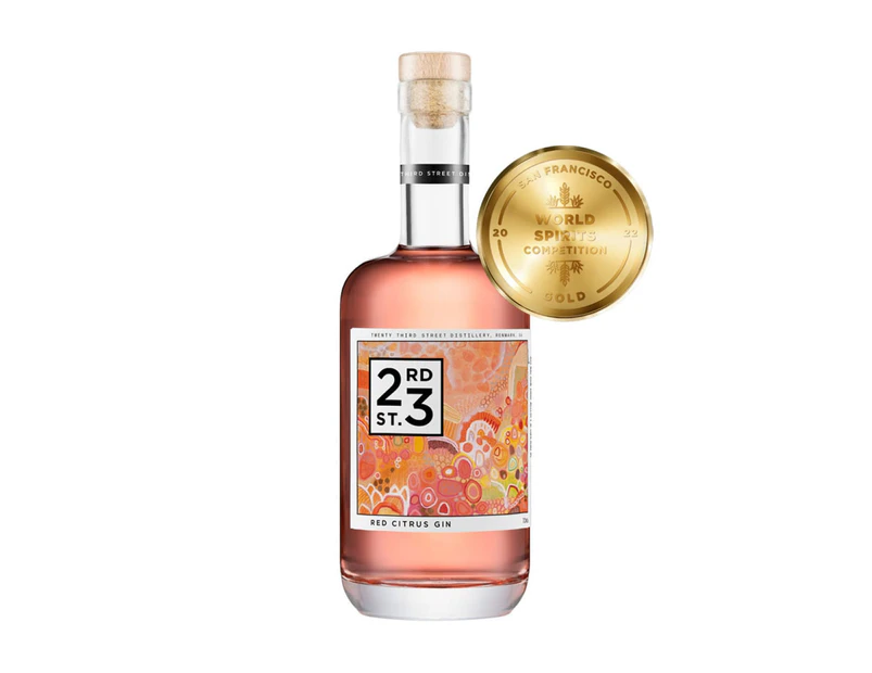 23rd Street Distillery Red Citrus Gin, 700ml 40% Alc.