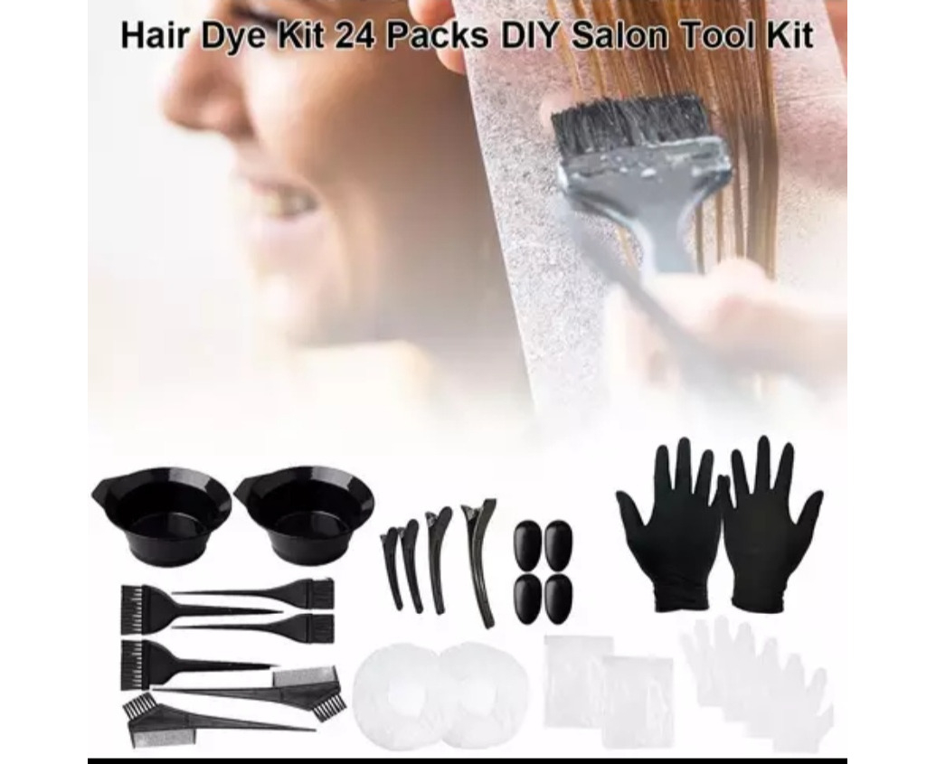 24Pcs Hair Dye Kit DIY Salon Tool Kit .au