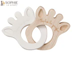 Sophie The Giraffe Silhouette Rings - White/Natural