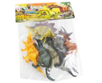 Large Dinosaurs in Bag, 6 Piece