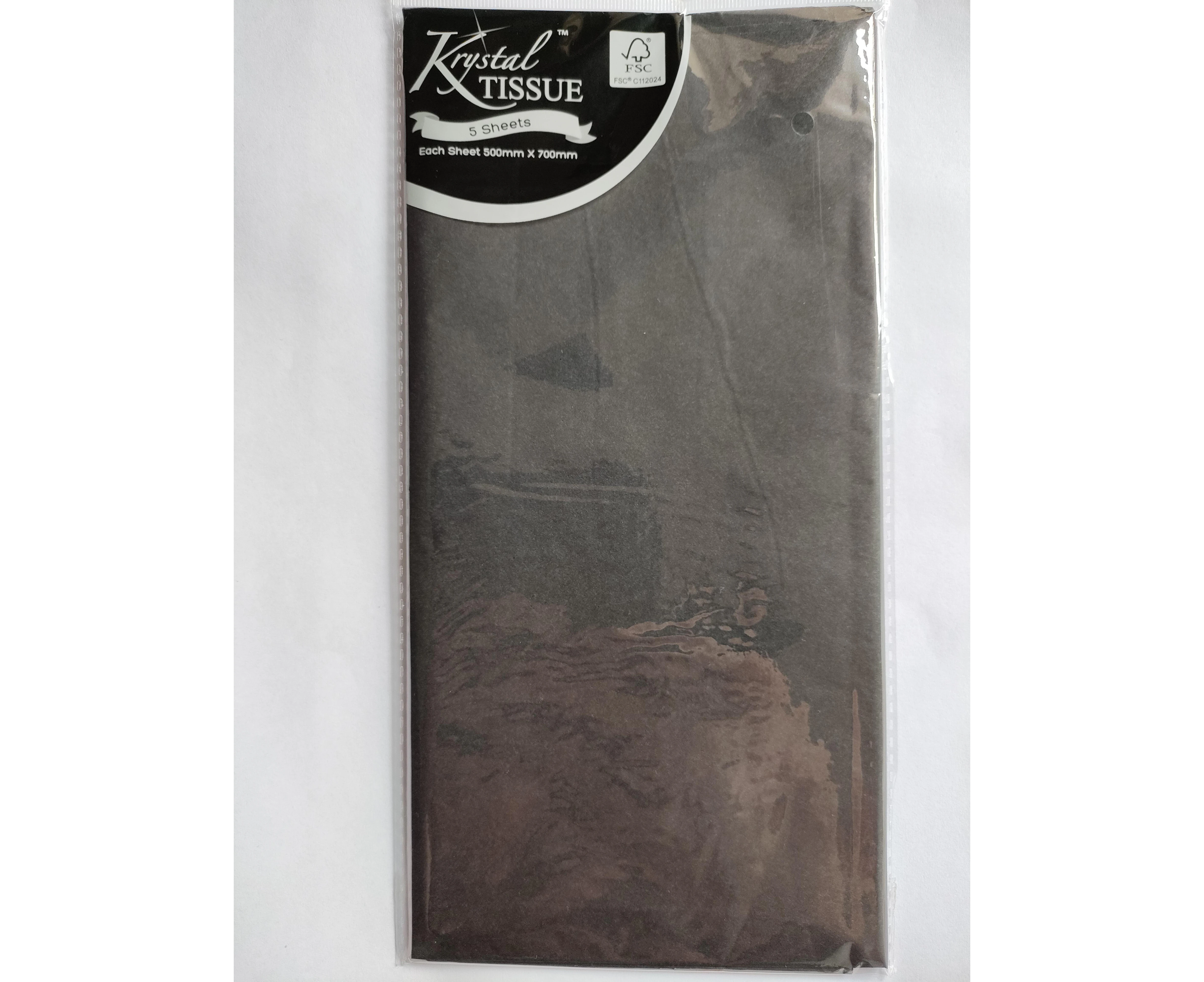 Krystal Black Tissue Paper (5 Sheets)