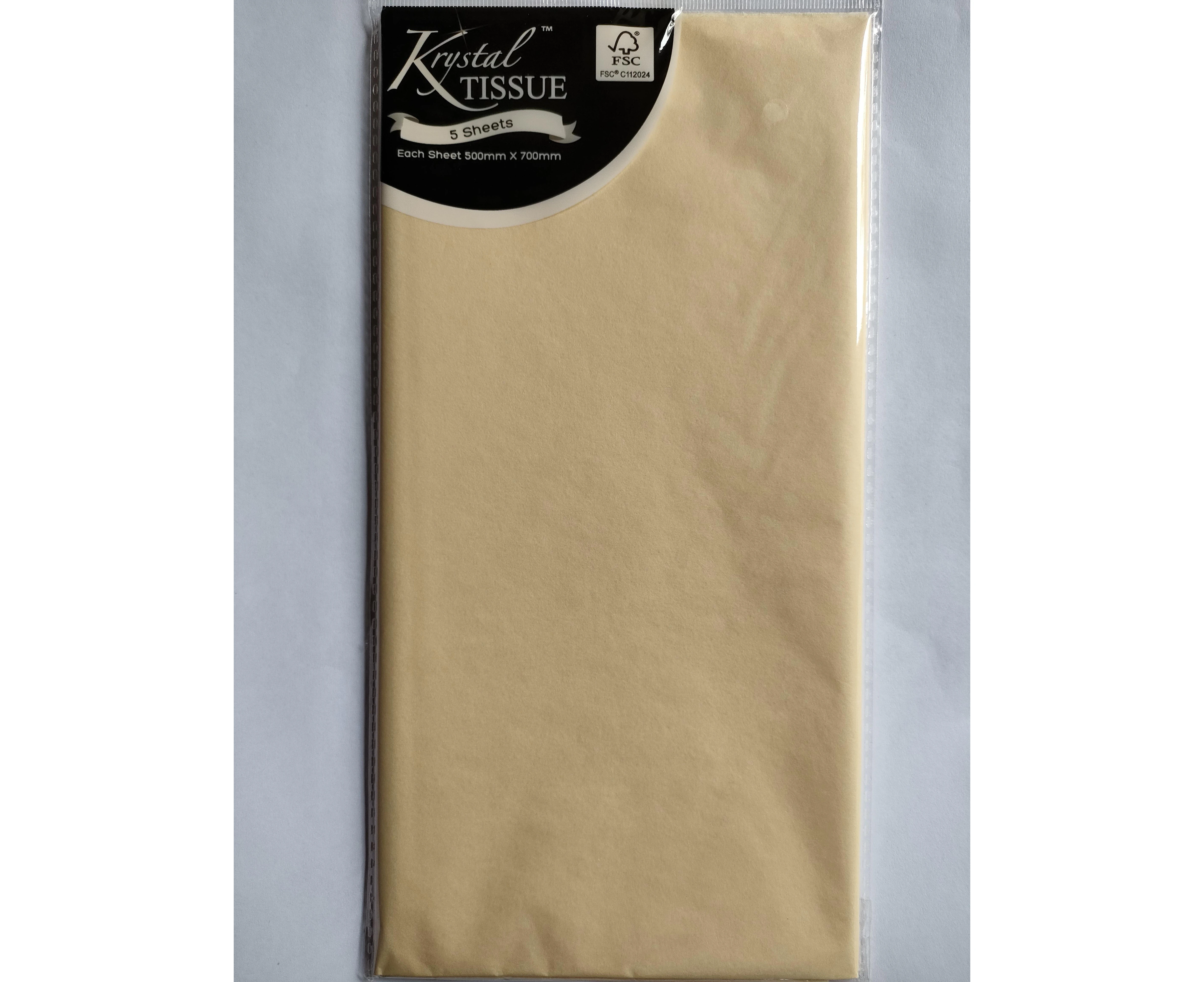 Krystal Cream Tissue Paper (5 Sheets)