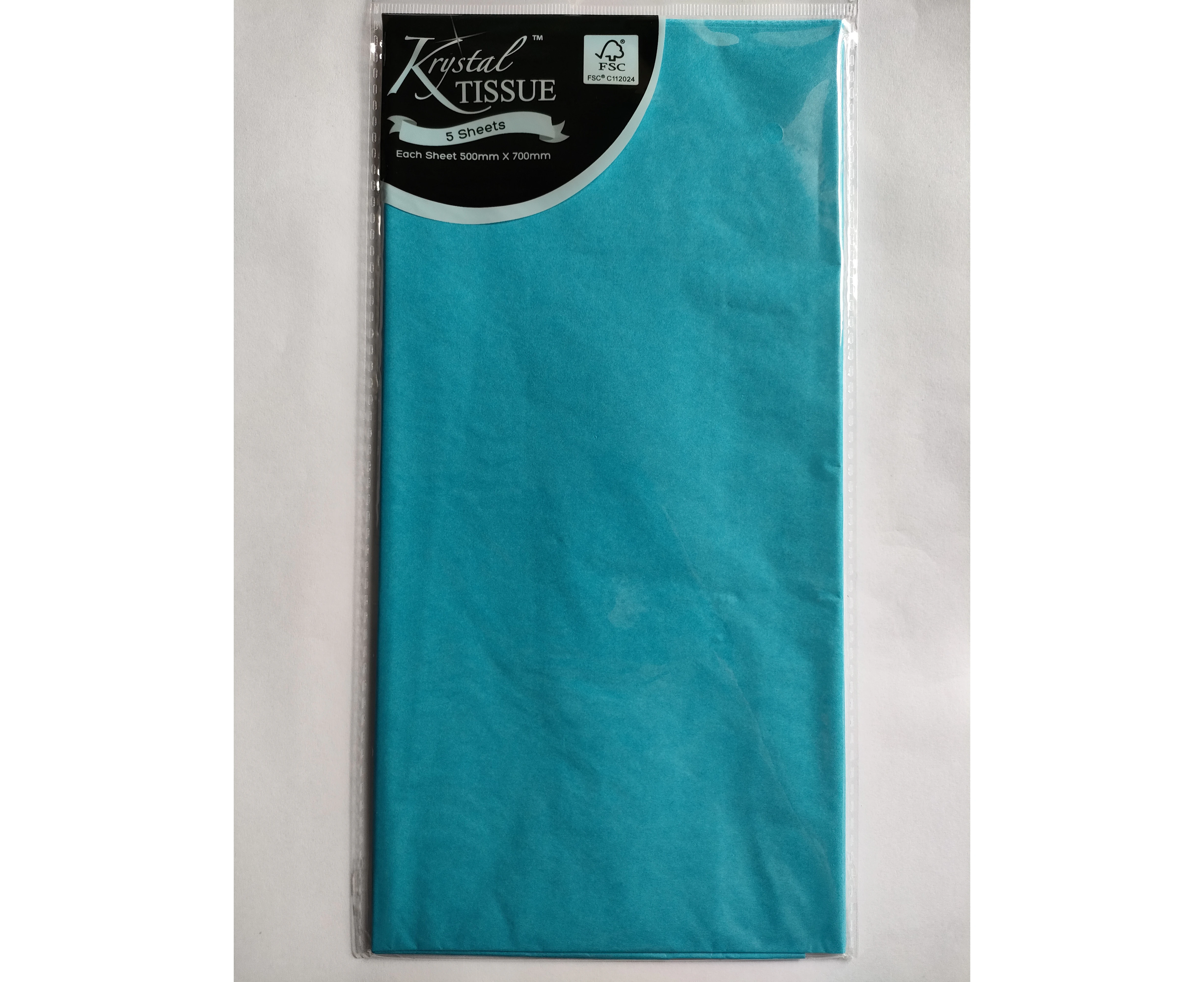 Krystal Blue Tissue Paper (5 Sheets)