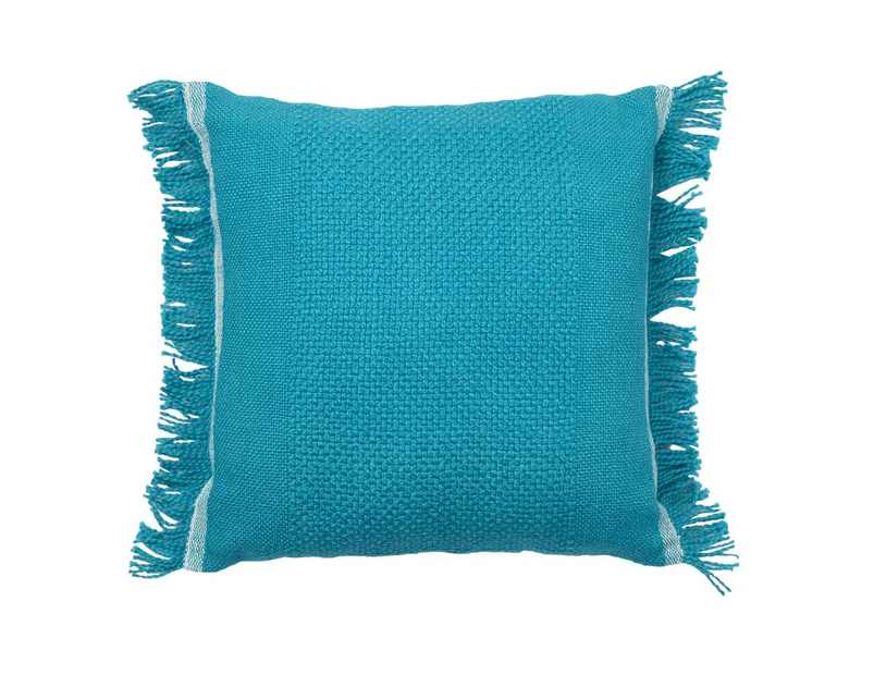 Piper Square Filled Cushion (Teal) - 50x50cm