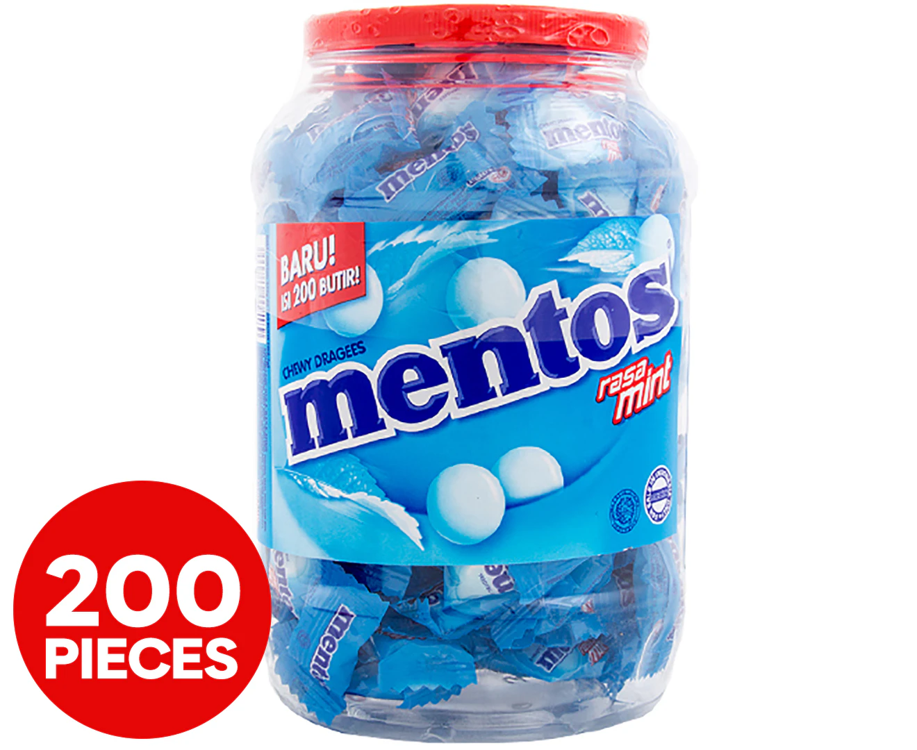 Jumbo Mentos Mint Jar 540g