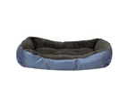 Advwin 105CM Dog Bed Washable Pet Bed for Large Dogs Non-slip Calming Bed Square XXL Size Grey