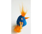 K9 Homes Bird Cat Toy with Catnip Blue