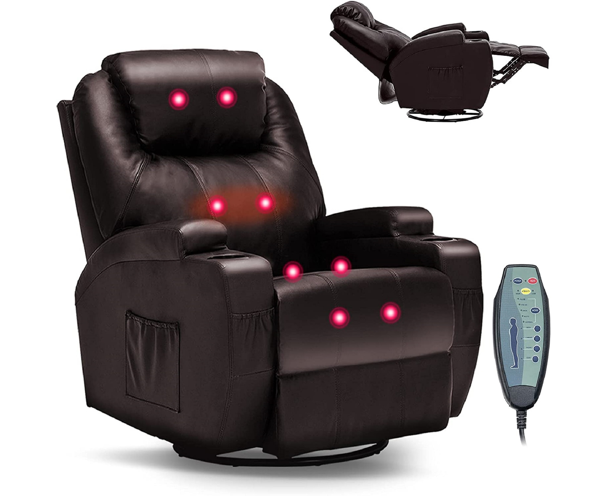 recliner with heat and massage