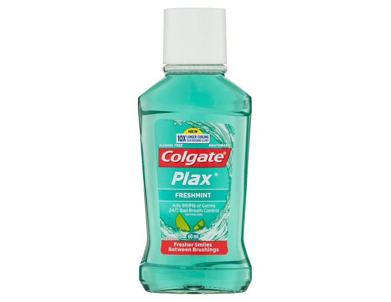 Colgate Plax Alcohol-Free Mouthwash Freshmint 60mL