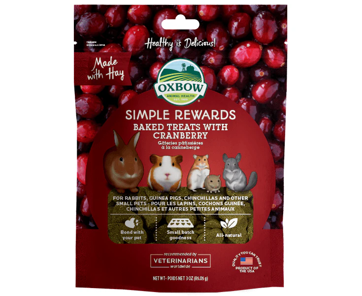 Oxbow Simple Rewards Cranberry Treats 85G