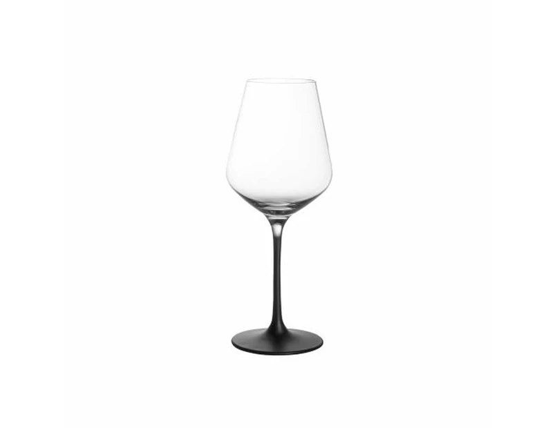 Manufacture Rock White Wine Goblet Set, 4 Pieces (Clear/Black)