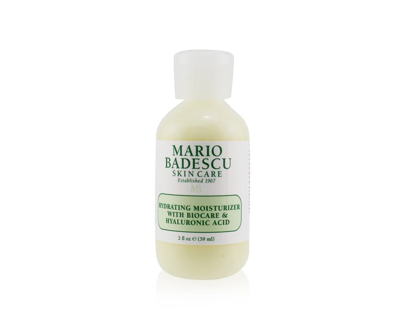 Mario Badescu Hydrating Moisturizer With Biocare & Hyaluronic Acid  For Dry/ Sensitive Skin Types 59ml/2oz