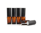 30ml 5Pcs Amber Glass Spray Bottles Water Sprayer Trigger for Essential Oil Perfume Toner