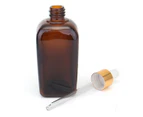 10ml 5Pcs Amber Glass Liquid Pipette Perfume Bottles Essential Oil Toner Bottle Reusable Bottle
