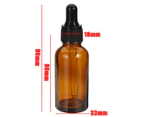 coffee 30ml Glass Bottle Eye Dropper Essential Oils Container Sprayer Essential Oil Spraying Bottle