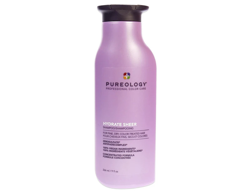Hydrate Sheer Shampoo by Pureology for Unisex - 9 oz Shampoo