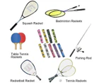 2Pcs Tennis Badminton Racket Grip Tape Anti-Slip Absorbent Overgrip Grips Tape for Squash,Fishing Rods Breathable Elastic Loose-Proof Keel Tape - Black