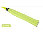 2Pcs Tennis Badminton Racket Grip Tape Anti-Slip Absorbent Overgrip Grips Tape for Squash,Fishing Rods Breathable Elastic Loose-Proof Keel Tape - Black