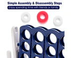 Costway Giant Connect 4 In A Row Jumbo 4-To-Score Game Set Kids Adults Outdoor Fun Play Toy Gift