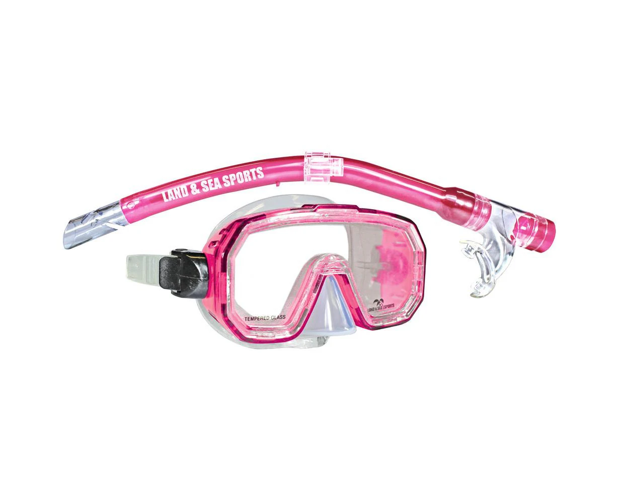 Kakadu Junior Silicone Mask & Snorkel Set (Pink)