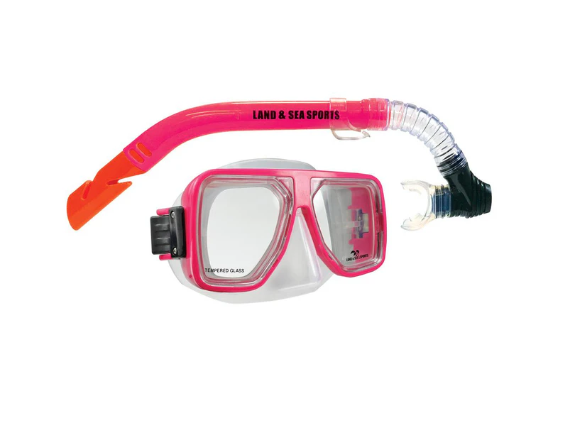 Bermuda Silicone Mask & Snorkel Set (Pink)