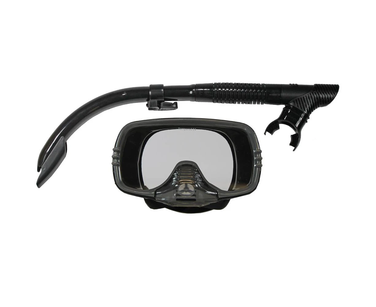 Stealth Executive Black Silicone Mask & Snorkel Set