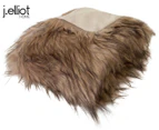 J.Elliot Home 130x160cm Elk Faux Fur Throw - Brown