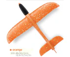 50cm Big Foam Plane Glider Hand Throw Airplane Light Inertial Epp Bubble Planes Outdoor Launch Kids Toys For Children Boys Gift - 50cm orange