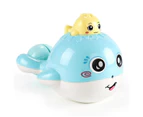 Baby Bathing Toy Children's Cute Duck Penguin Egg Water Spray Sprinkler Bathroom Sprinkling Shower Swimming Water Toys Kids Gift - Blue whale