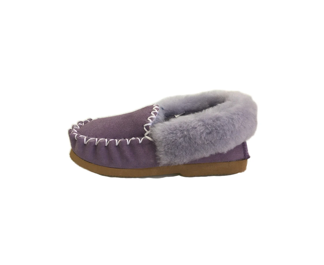 UGG Moccasins Unisex 100% Premium Australian Sheepskins Slippers-Purple