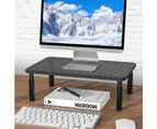 Height Adjustable Monitor Laptop Stand Computer Printer Desktop Riser Office Space Saver